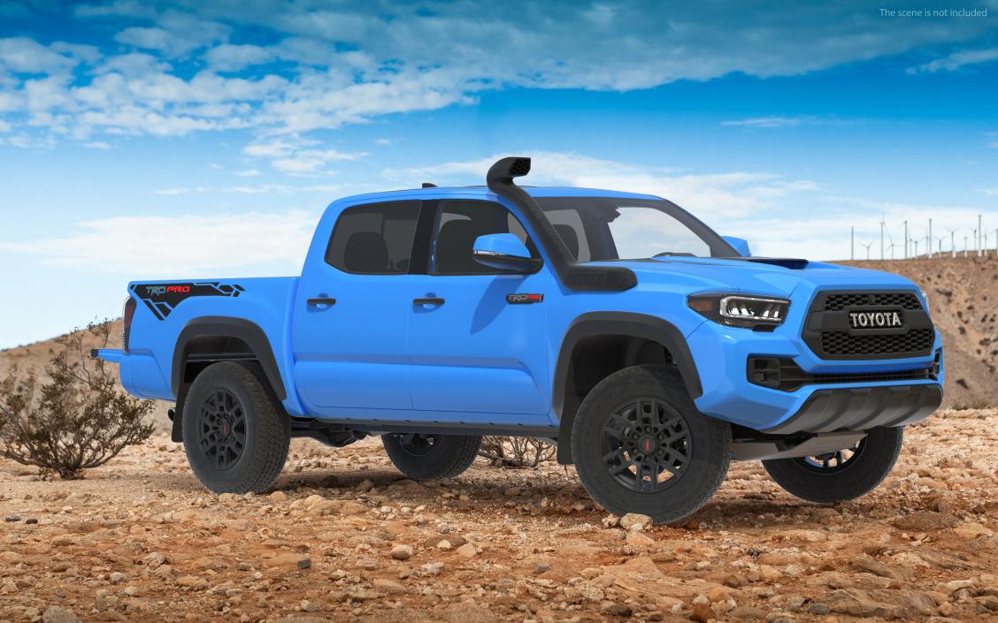 3D model Toyota Tacoma TRD Pro Voodoo Blue 2021 Rigged