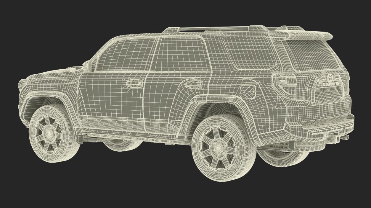 Toyota 4Runner SUV Simple Interior 3D model