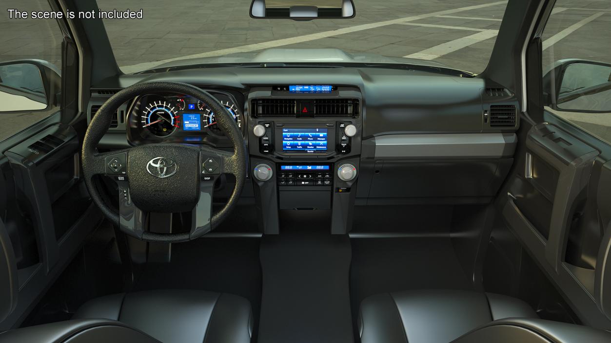 Toyota 4Runner SUV Simple Interior 3D model