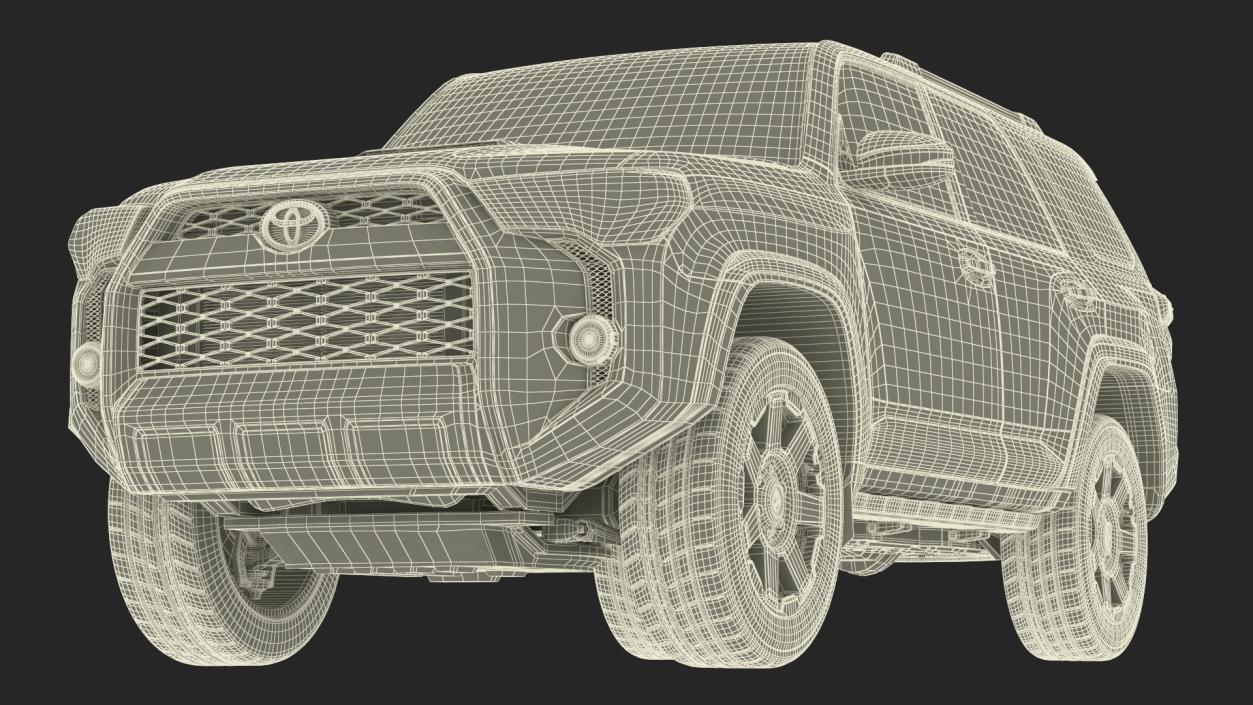 Toyota 4Runner SUV Simple Interior 3D model