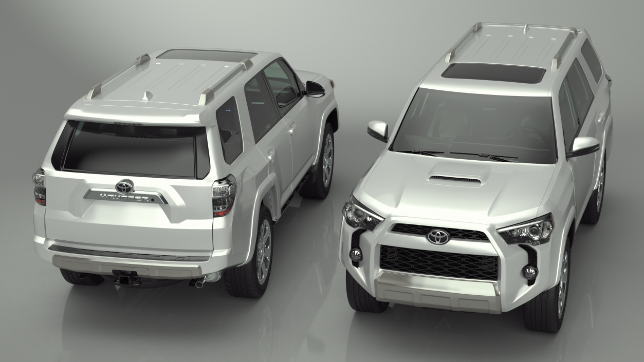 Toyota 4Runner SUV Simple Interior 3D model