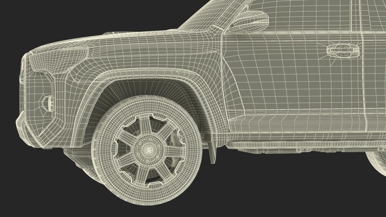 Toyota 4Runner SUV Simple Interior 3D model