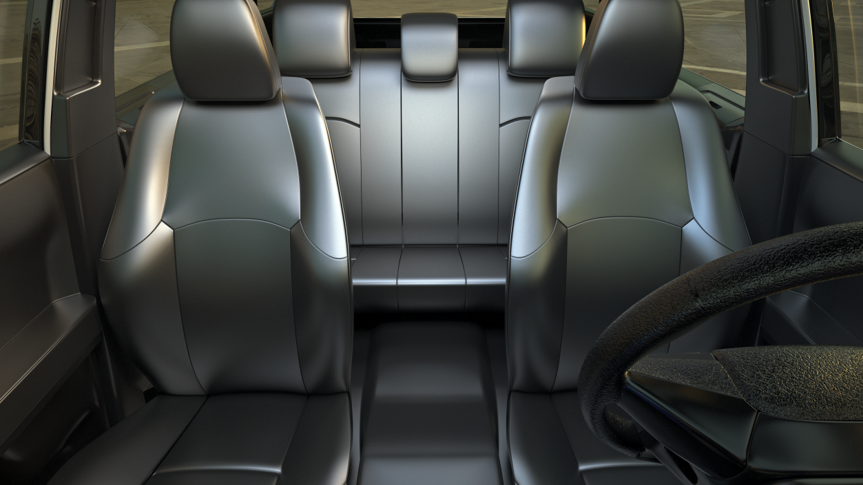 Toyota 4Runner SUV Simple Interior 3D model