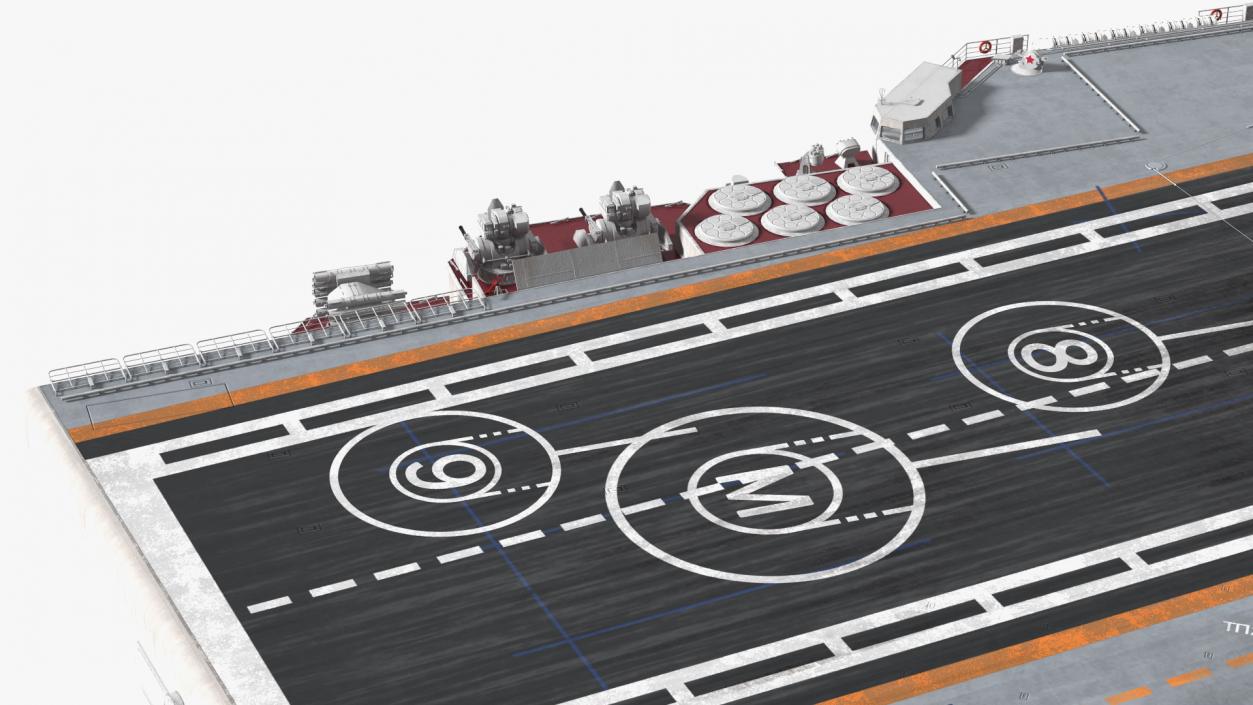 3D Aircraft Carrier with Airplanes