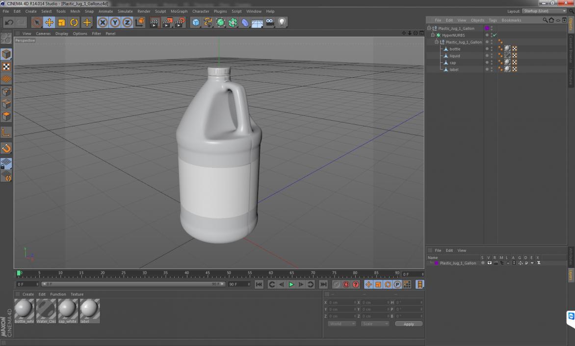 3D model Plastic Jug 1 Gallon