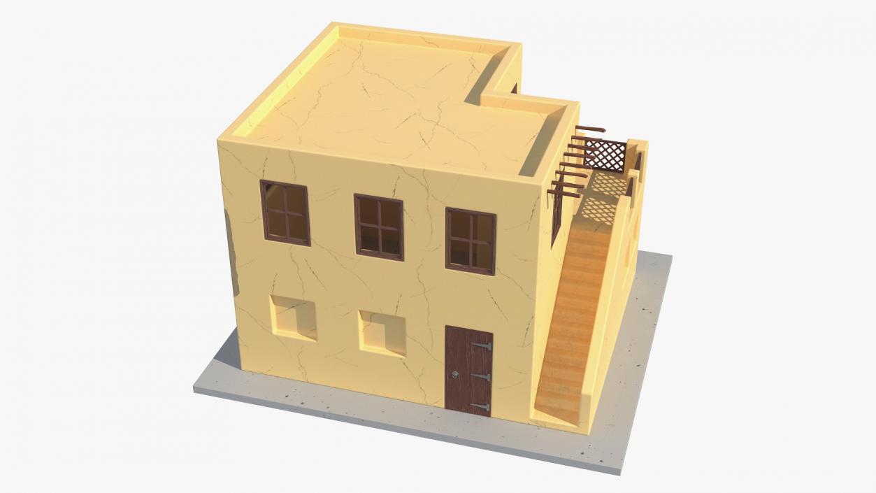 3D model Cartoon Arab Houses Collection