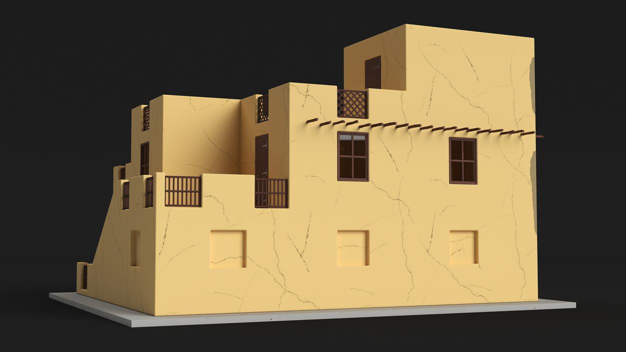 3D model Cartoon Arab Houses Collection