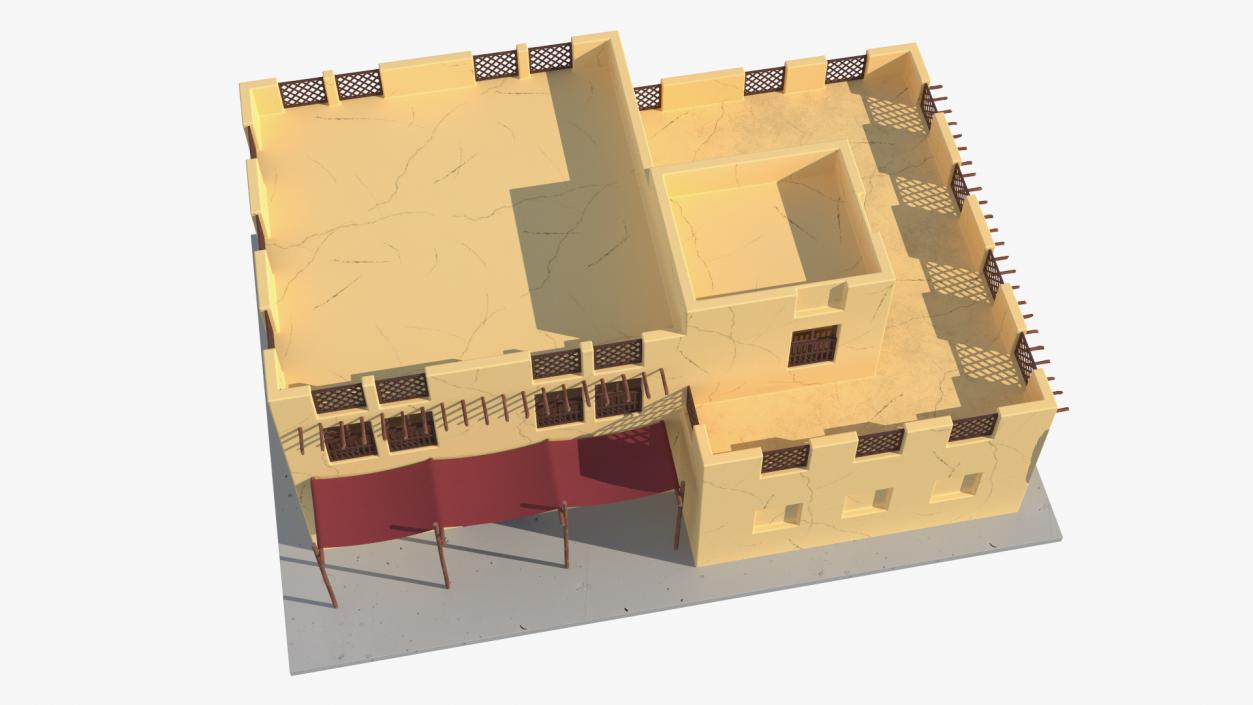 3D model Cartoon Arab Houses Collection