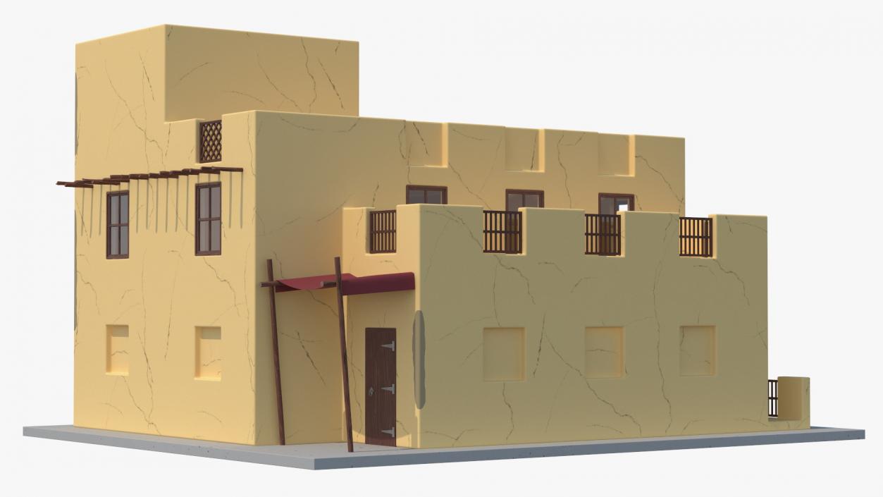 3D model Cartoon Arab Houses Collection