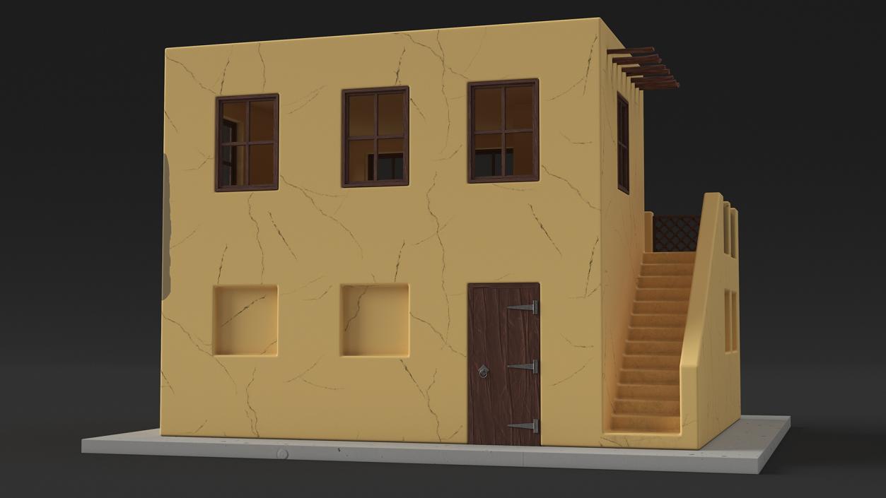 3D model Cartoon Arab Houses Collection