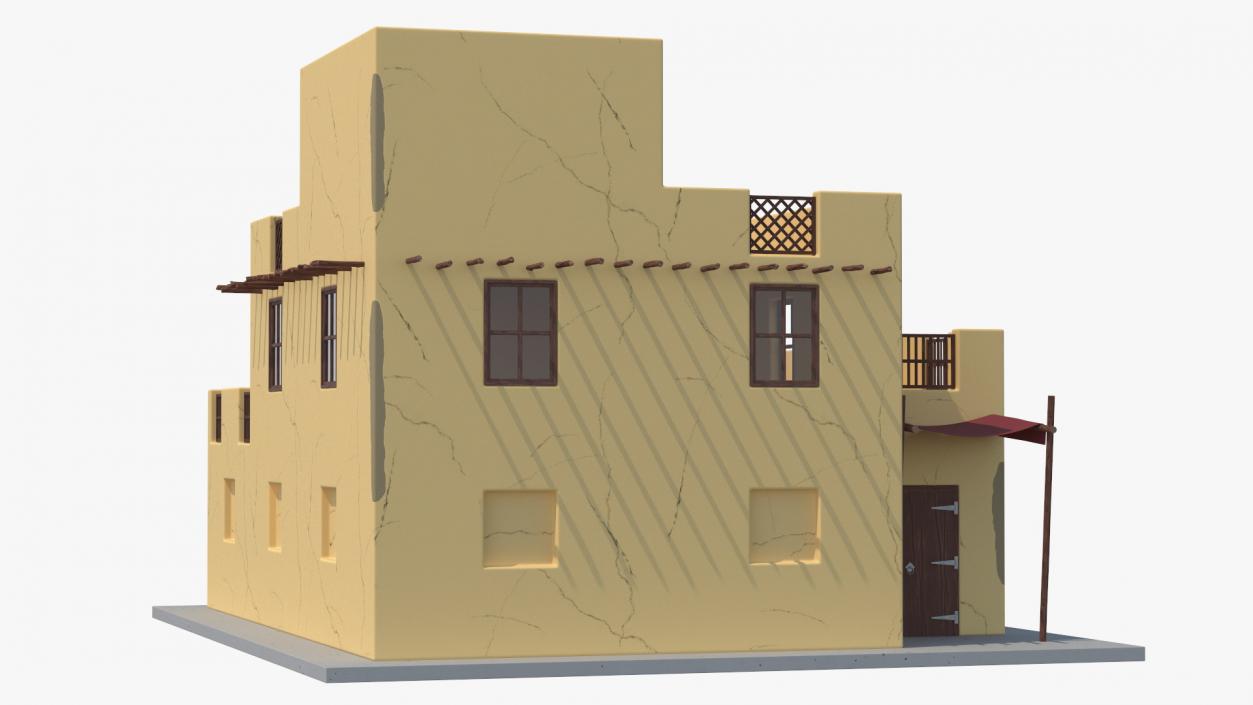 3D model Cartoon Arab Houses Collection