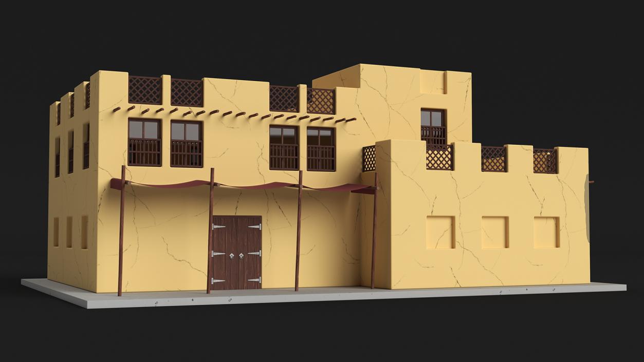 3D model Cartoon Arab Houses Collection