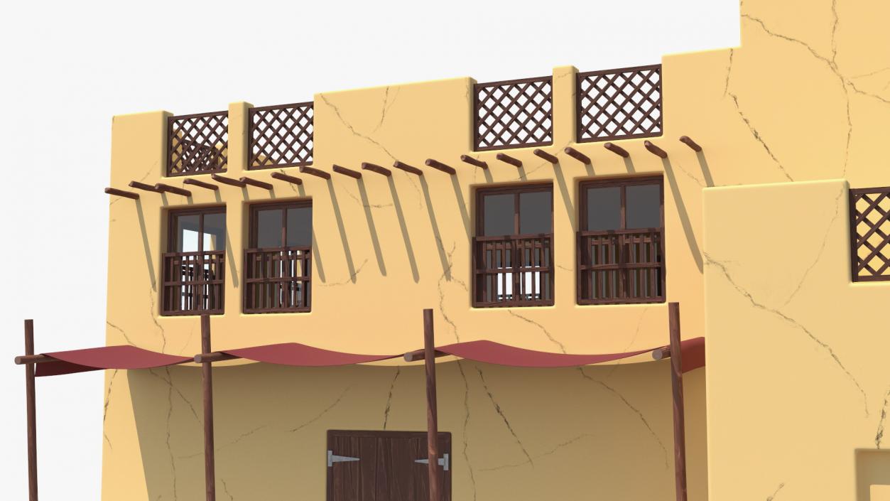 3D model Cartoon Arab Houses Collection