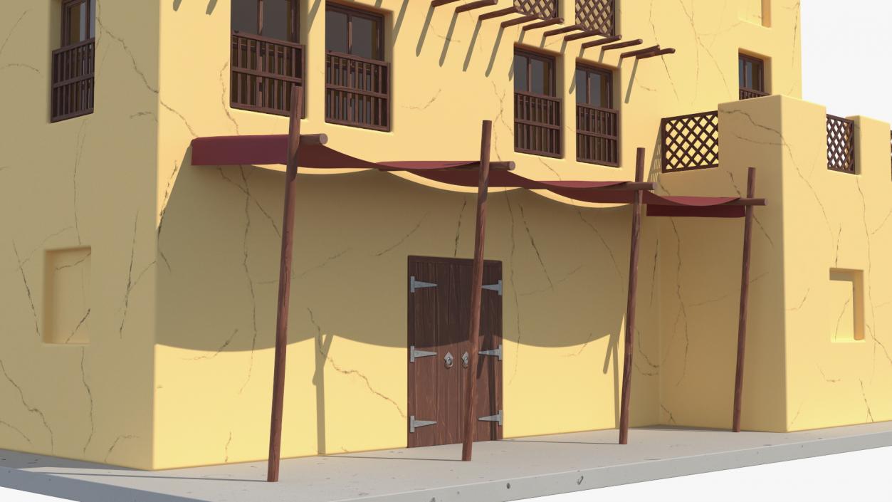 3D model Cartoon Arab Houses Collection