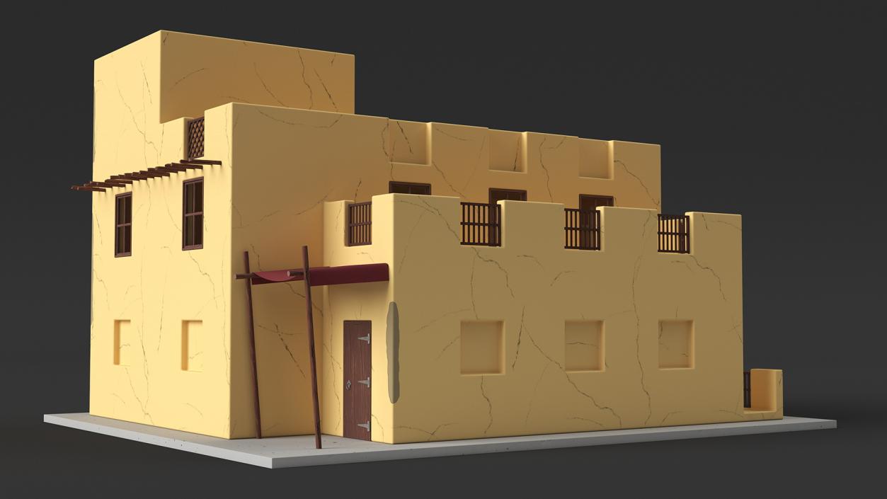 3D model Cartoon Arab Houses Collection