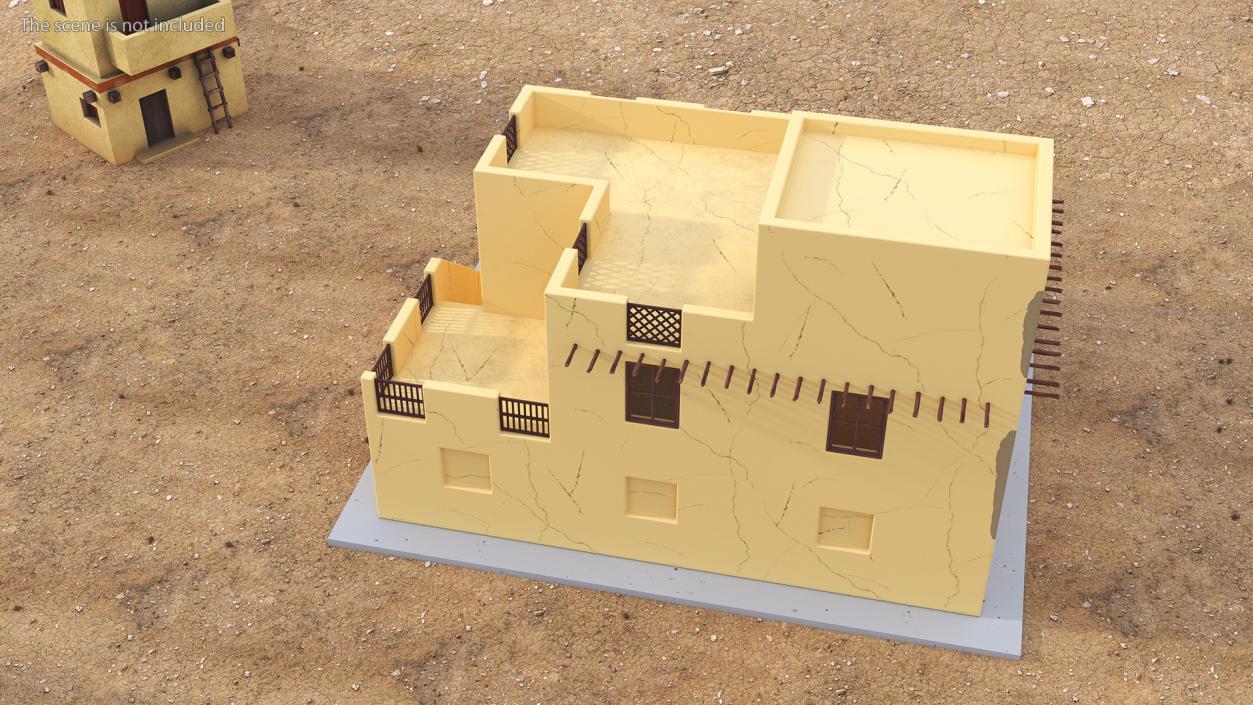 3D model Cartoon Arab Houses Collection