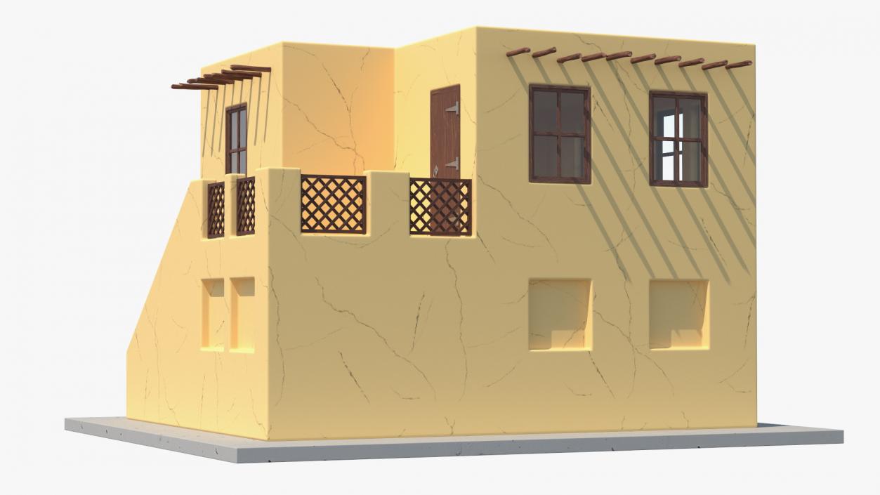 3D model Cartoon Arab Houses Collection