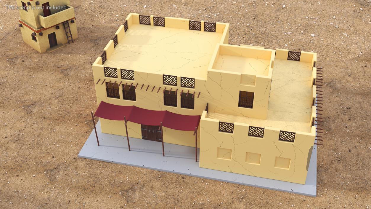 3D model Cartoon Arab Houses Collection