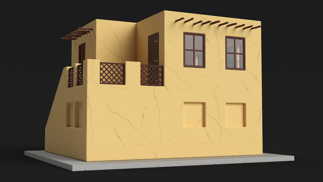 3D model Cartoon Arab Houses Collection