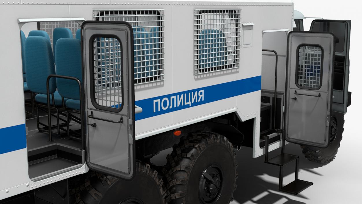 Prison Transport Rigged Collection 3D model