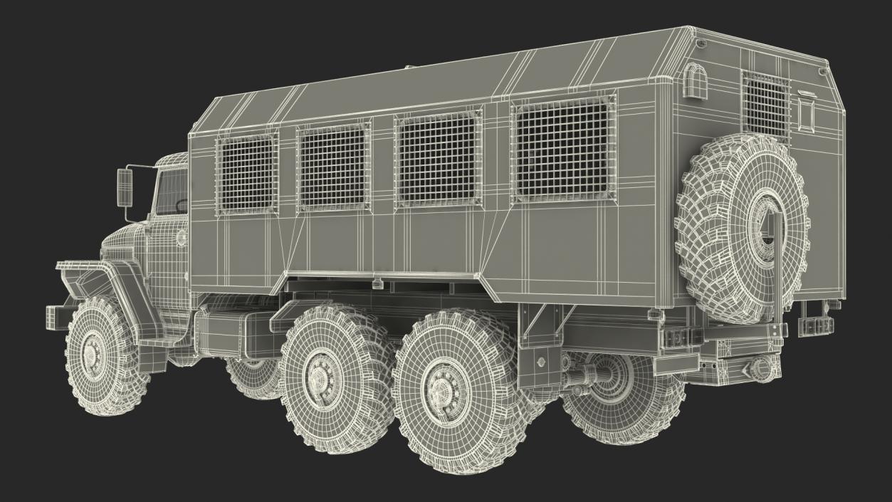 Prison Transport Rigged Collection 3D model