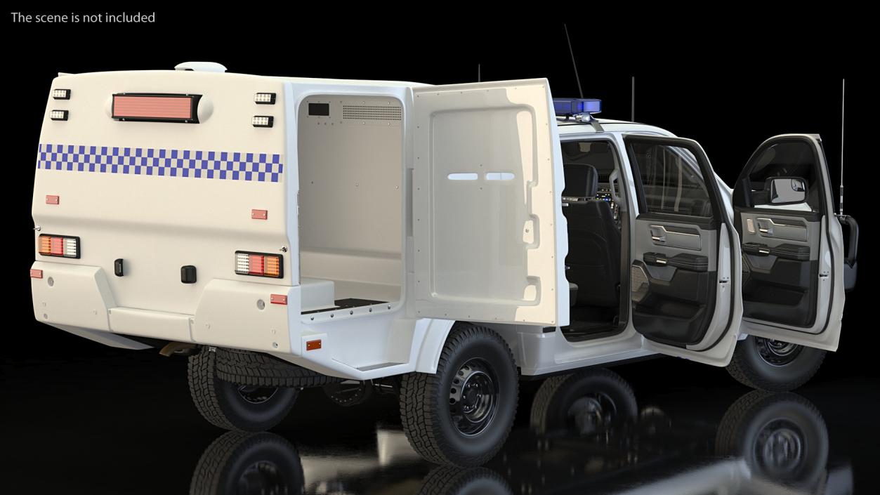 Prison Transport Rigged Collection 3D model