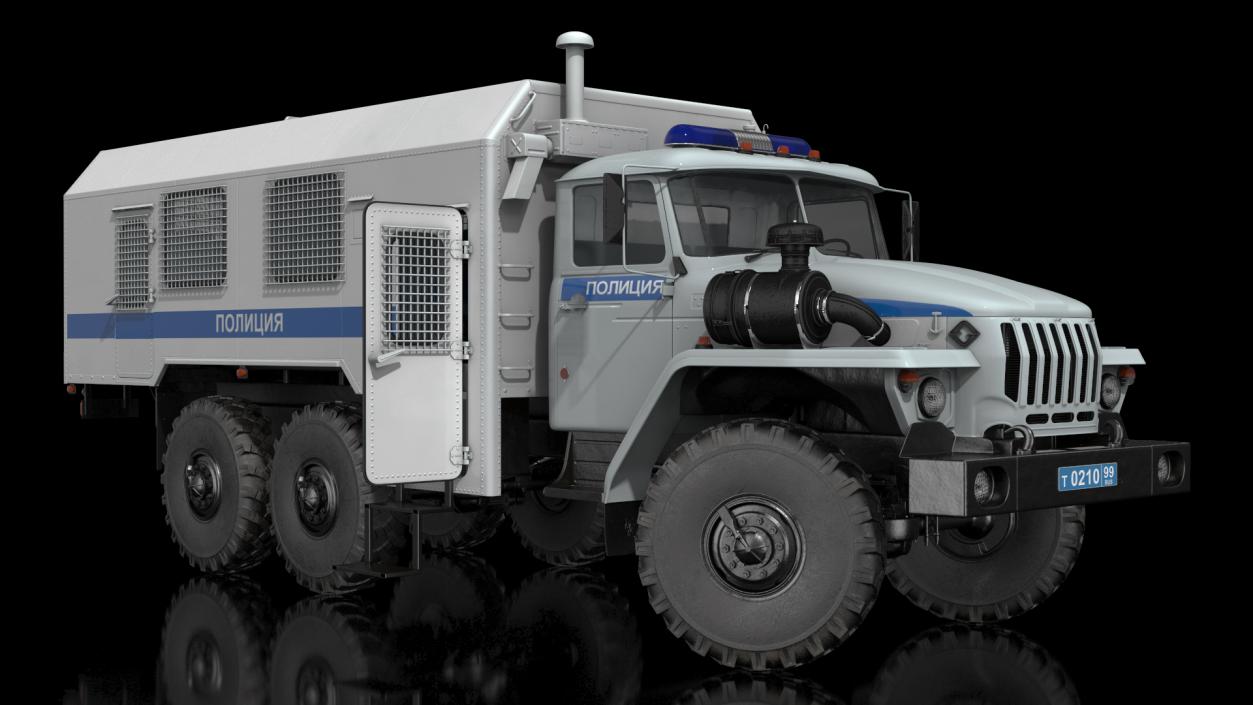 Prison Transport Rigged Collection 3D model