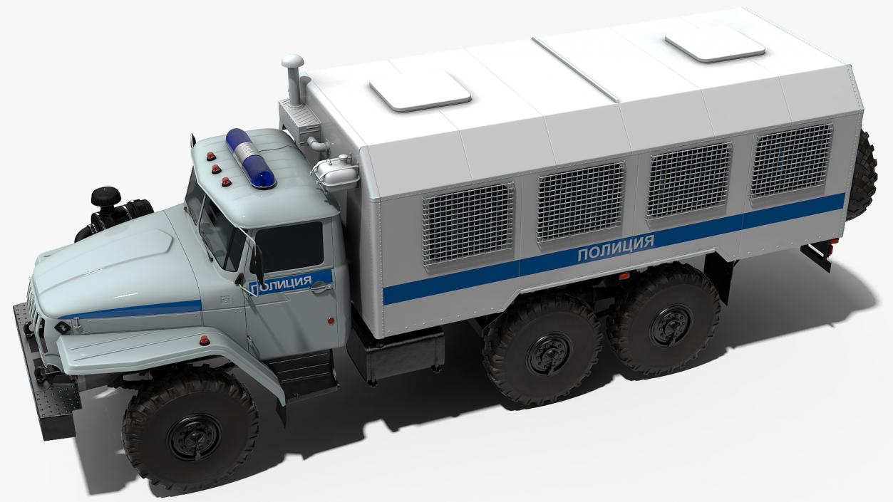 Prison Transport Rigged Collection 3D model