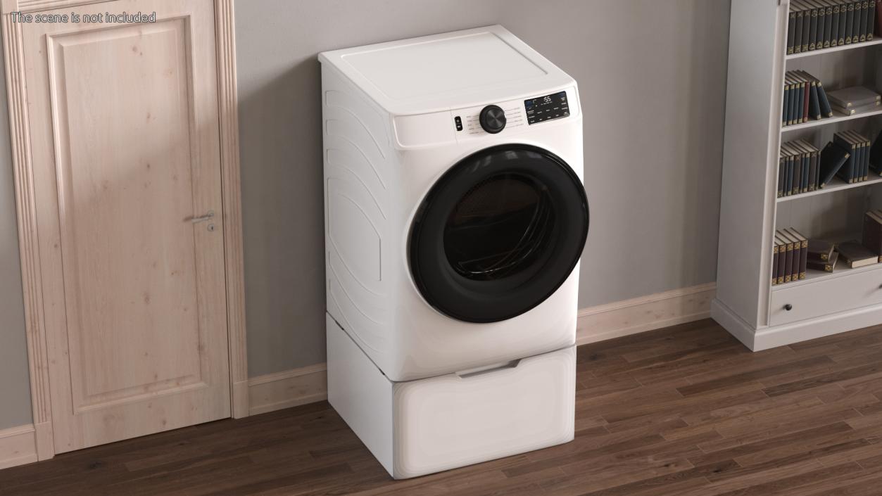 3D Modern Dryer White model