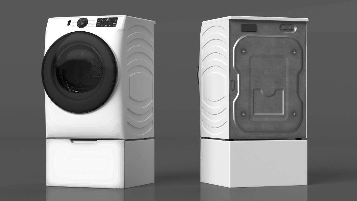 3D Modern Dryer White model