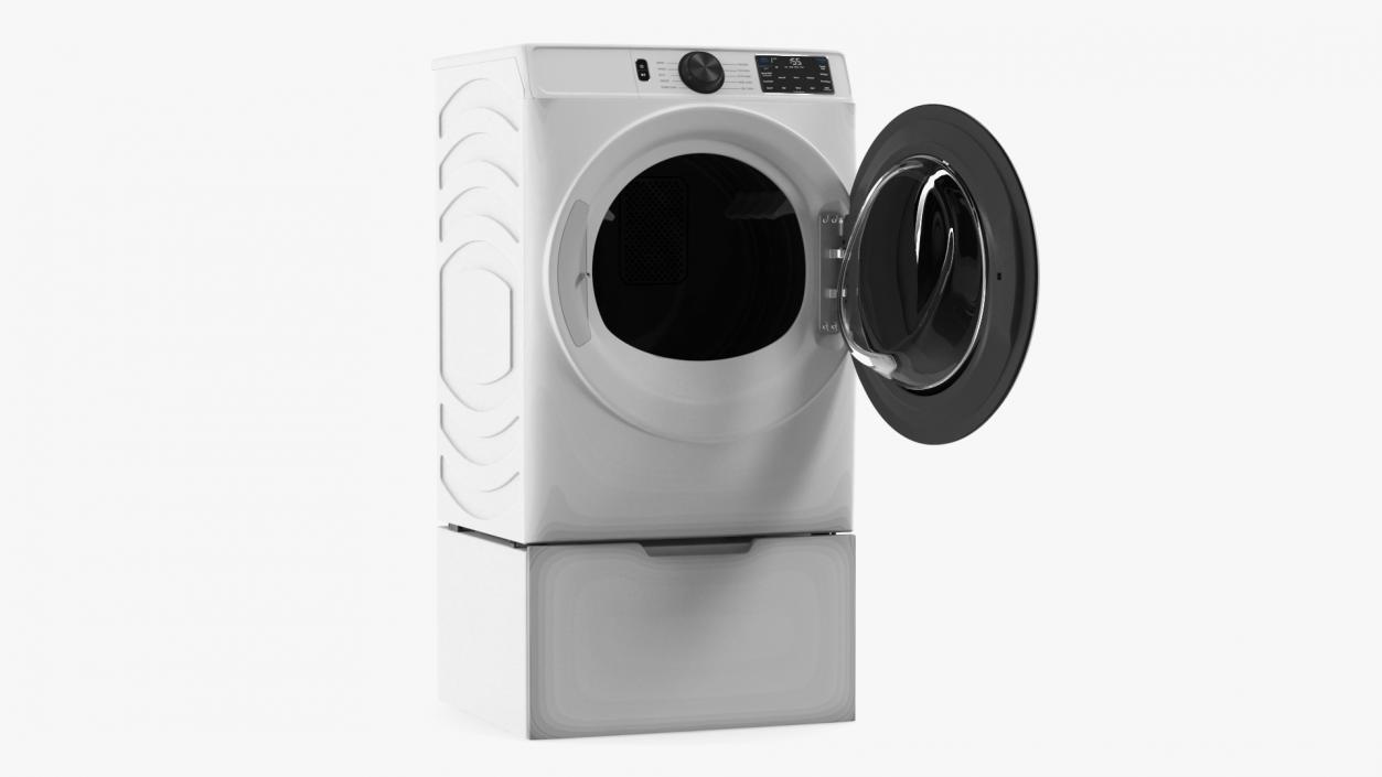 3D Modern Dryer White model