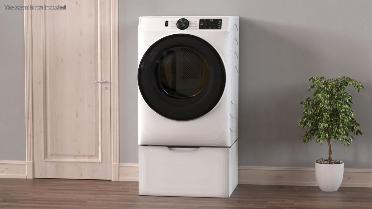 3D Modern Dryer White model