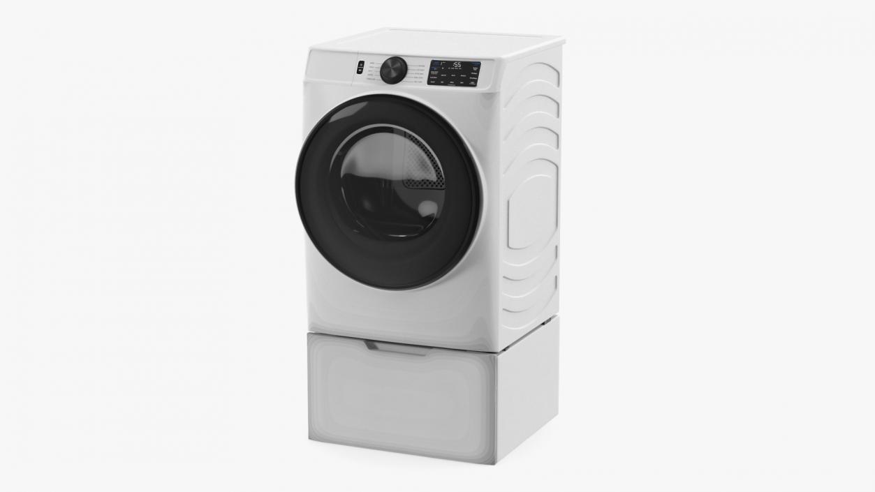 3D Modern Dryer White model