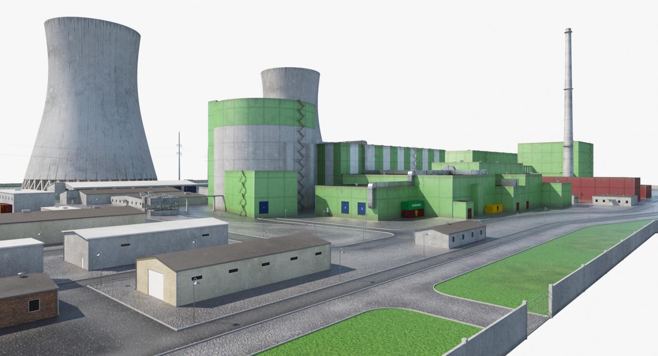 3D Power Plants 3D Models Collection model