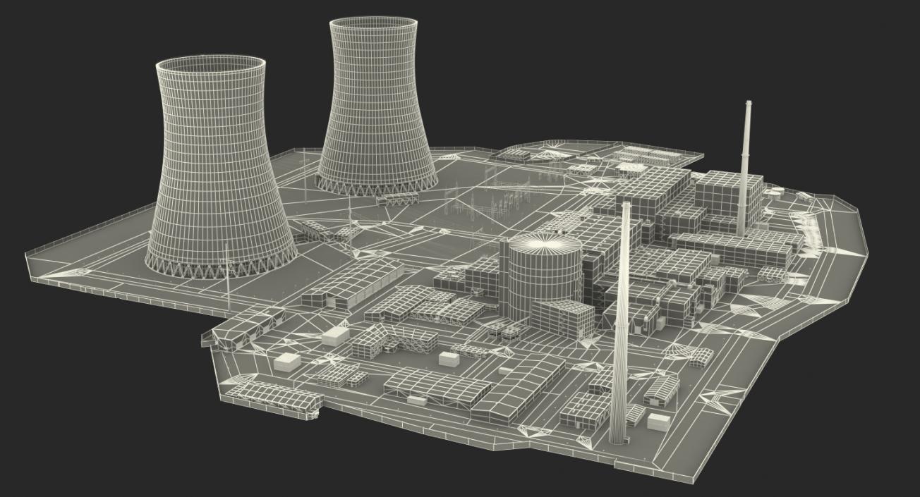 3D Power Plants 3D Models Collection model