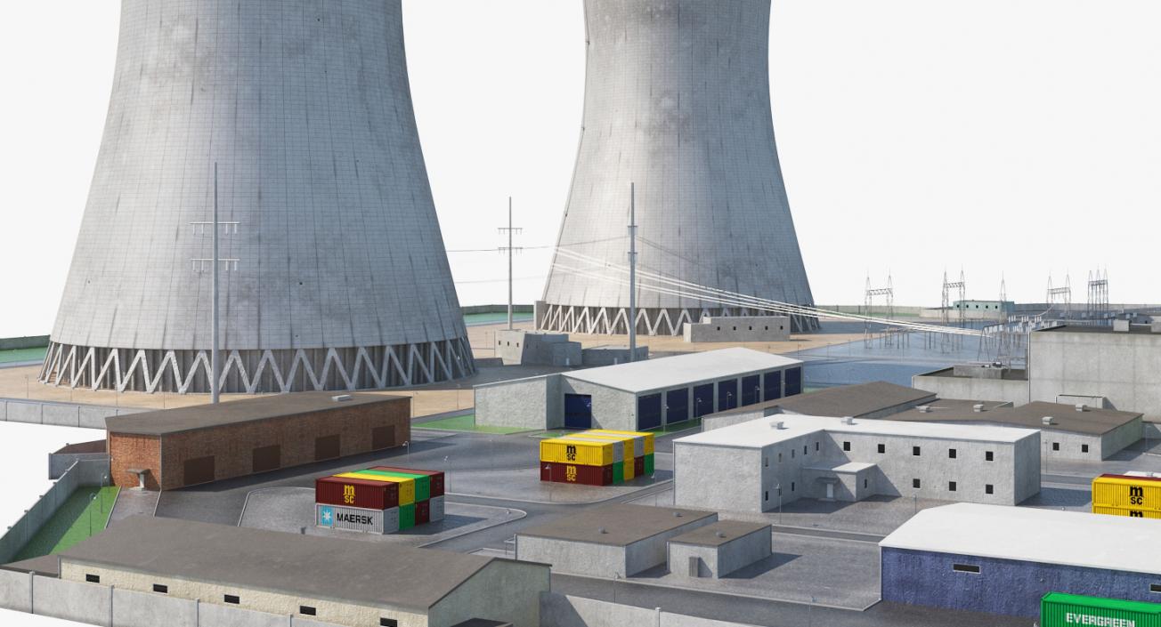 3D Power Plants 3D Models Collection model