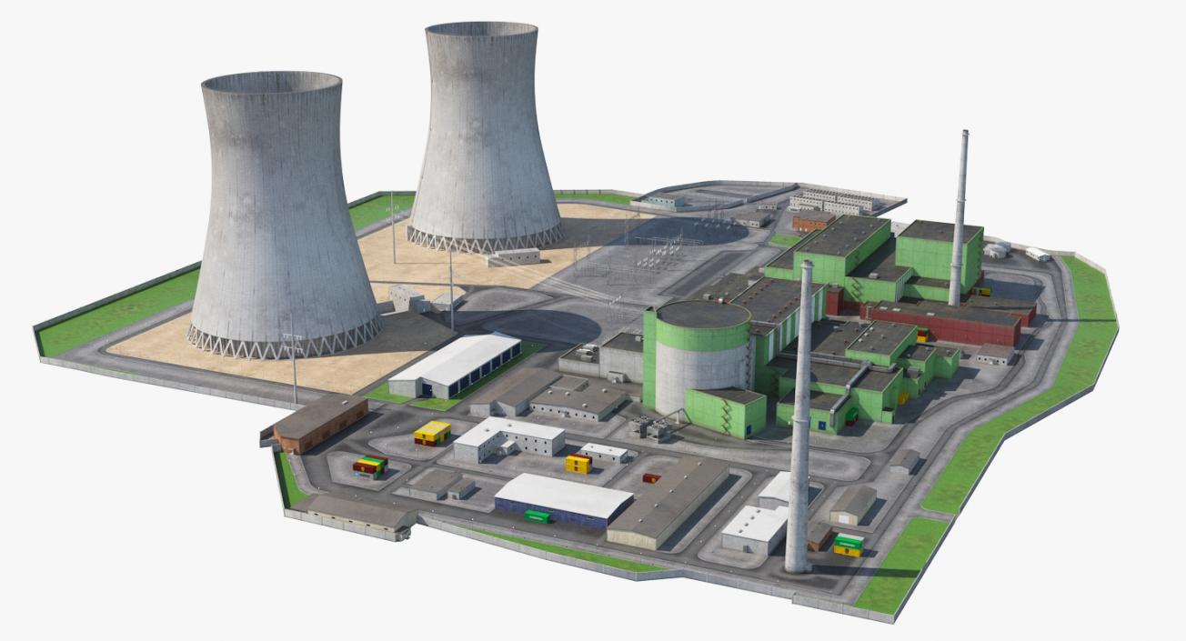 3D Power Plants 3D Models Collection model