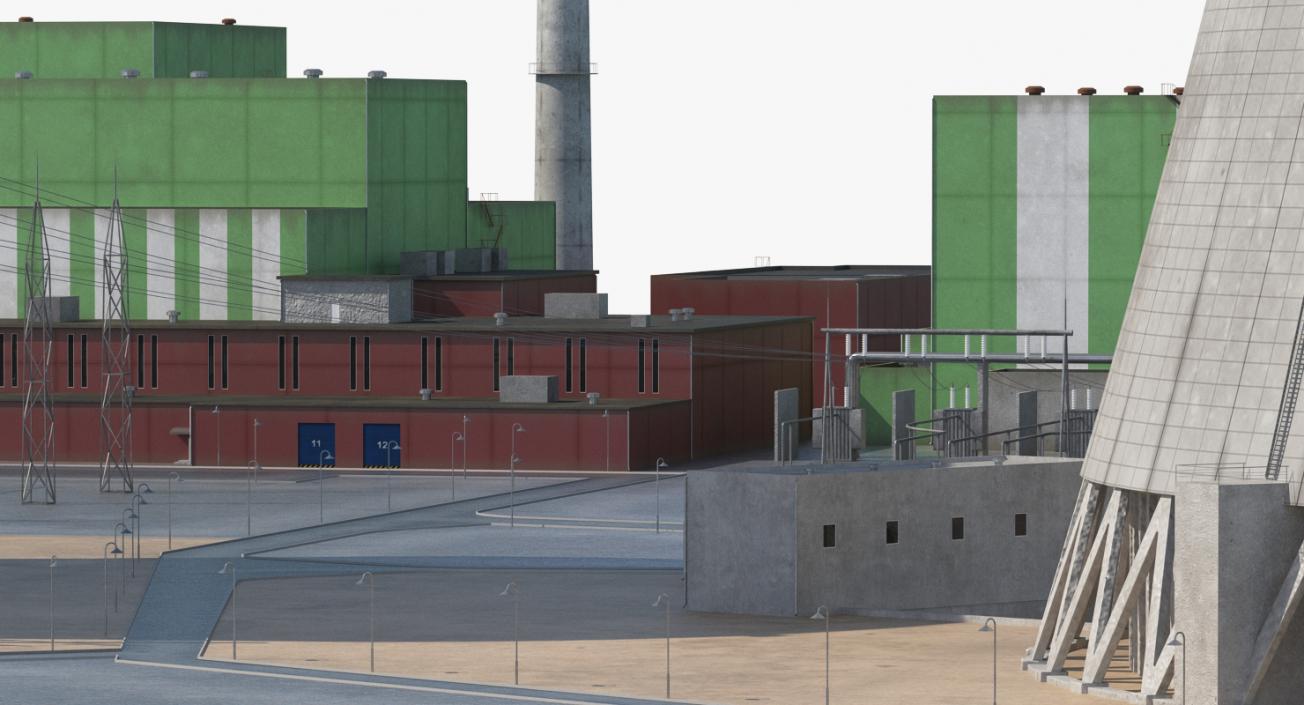 3D Power Plants 3D Models Collection model