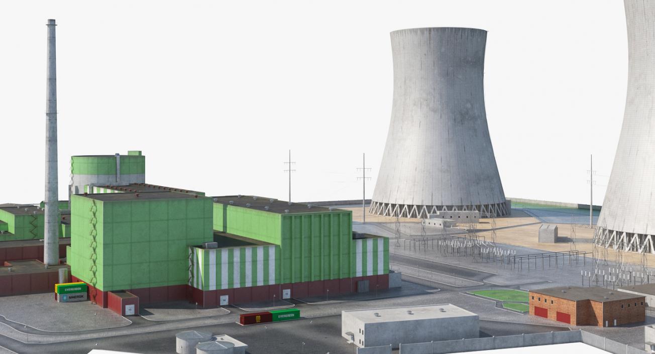 3D Power Plants 3D Models Collection model