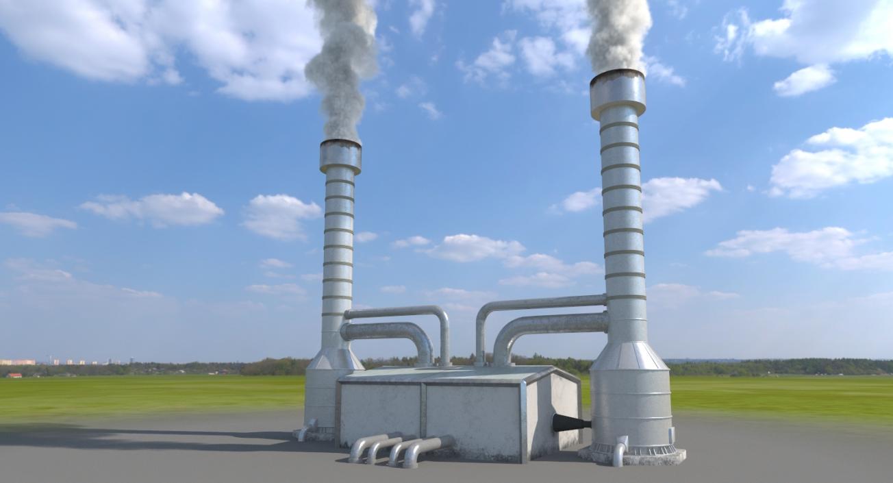 3D Power Plants 3D Models Collection model