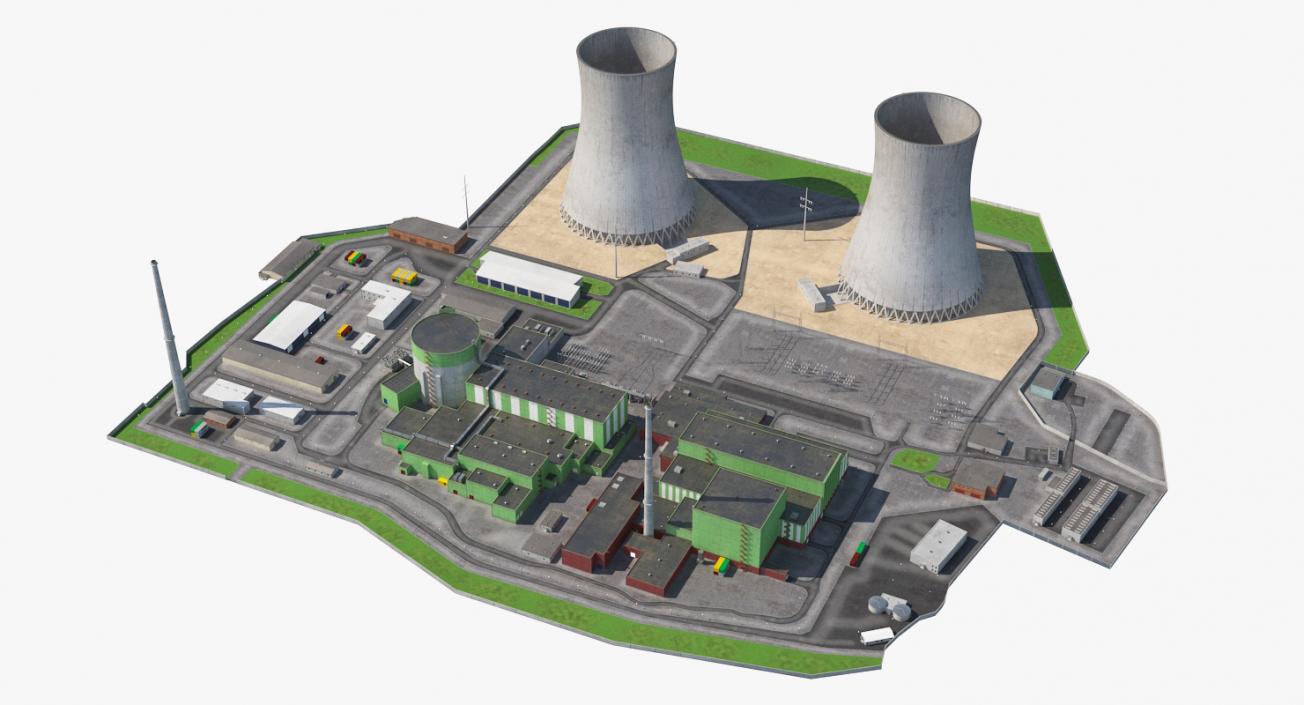 3D Power Plants 3D Models Collection model