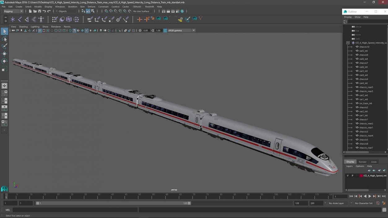 3D ICE 4 High Speed Intercity Long Distance Train