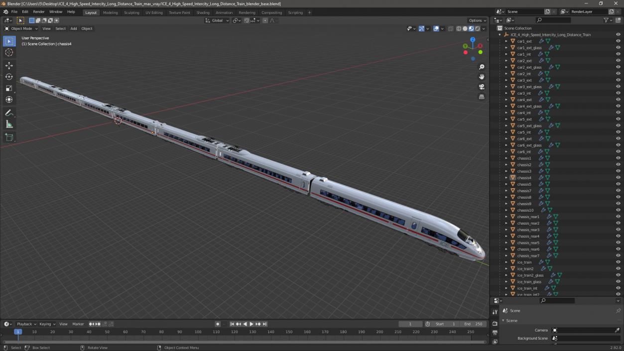 3D ICE 4 High Speed Intercity Long Distance Train