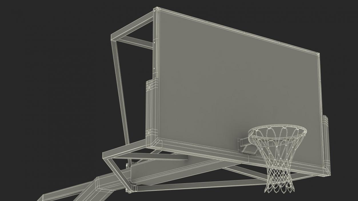 Professional Basketball Hoop Stand 3D model