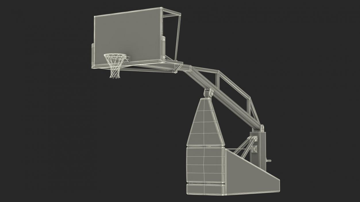 Professional Basketball Hoop Stand 3D model