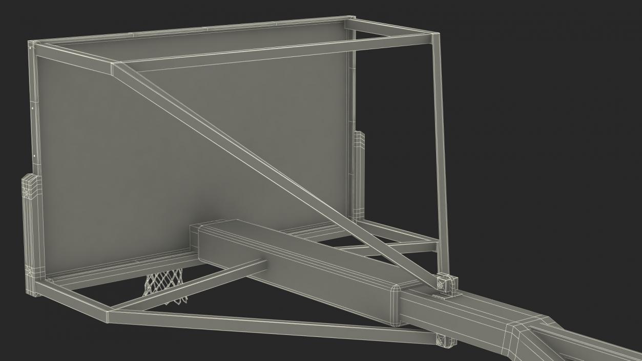 Professional Basketball Hoop Stand 3D model