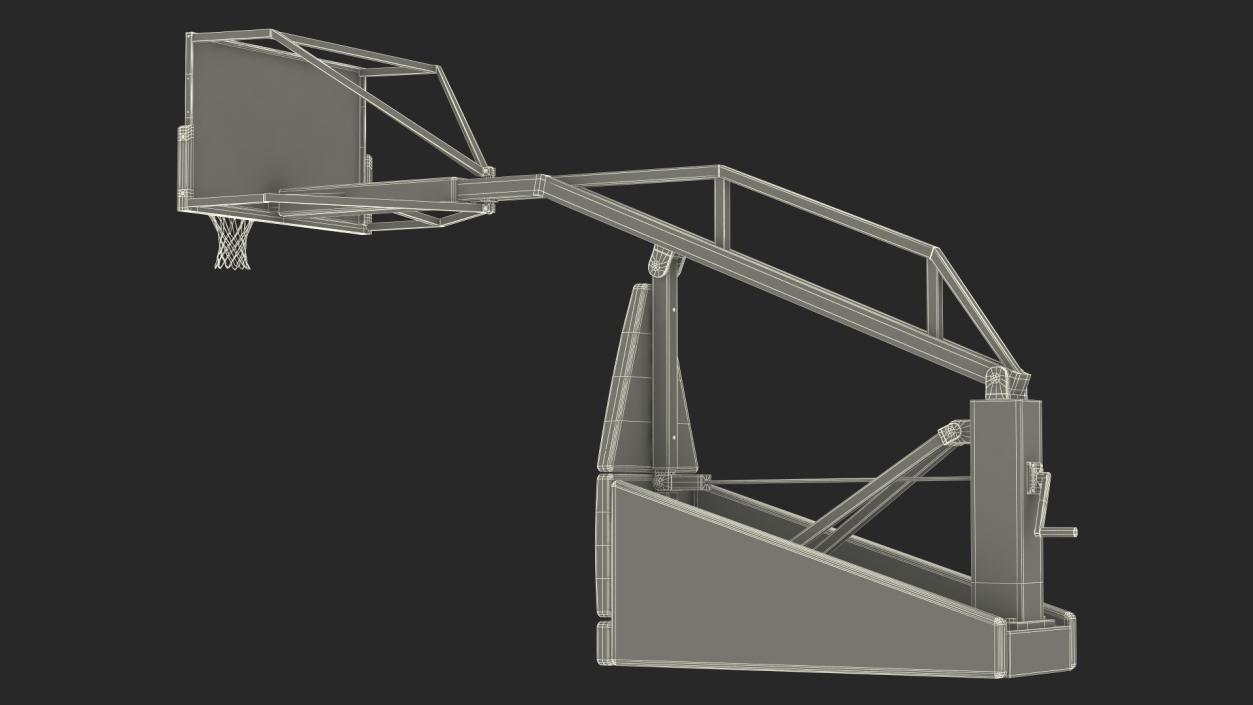 Professional Basketball Hoop Stand 3D model