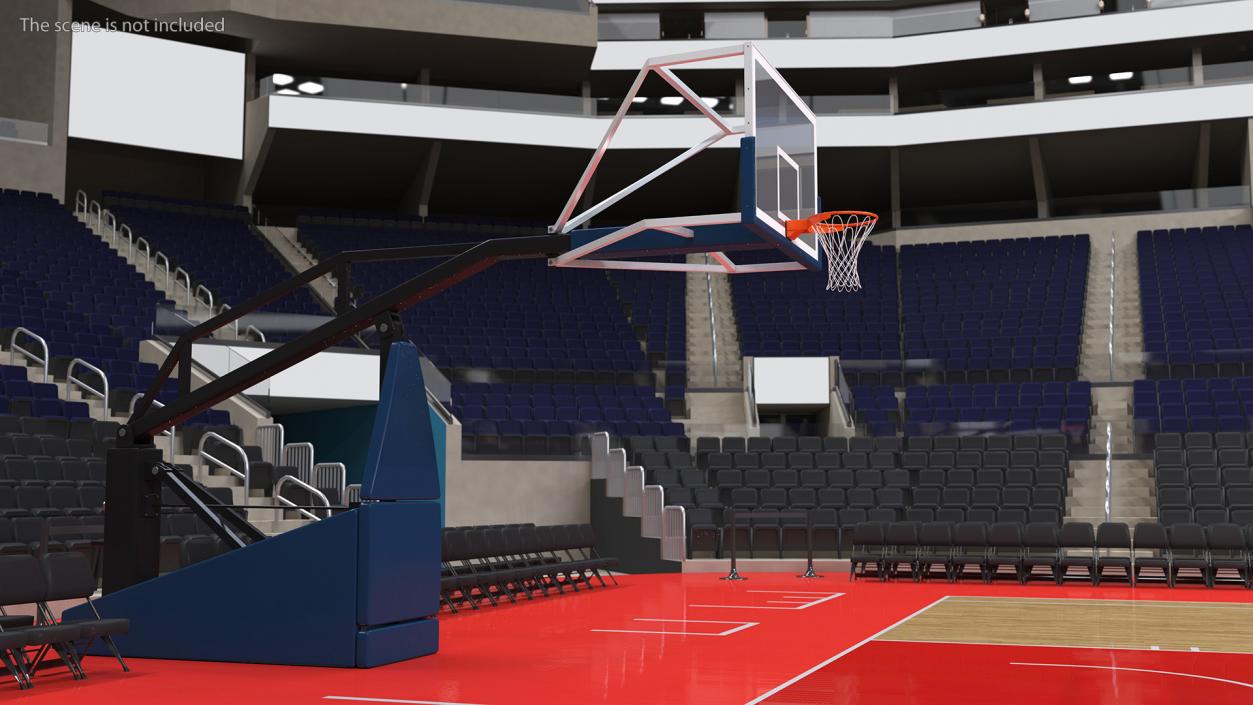 Professional Basketball Hoop Stand 3D model