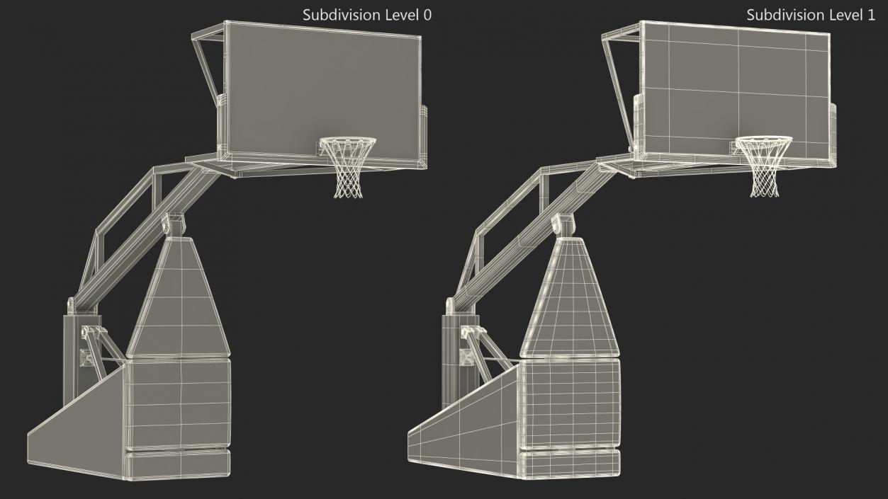 Professional Basketball Hoop Stand 3D model