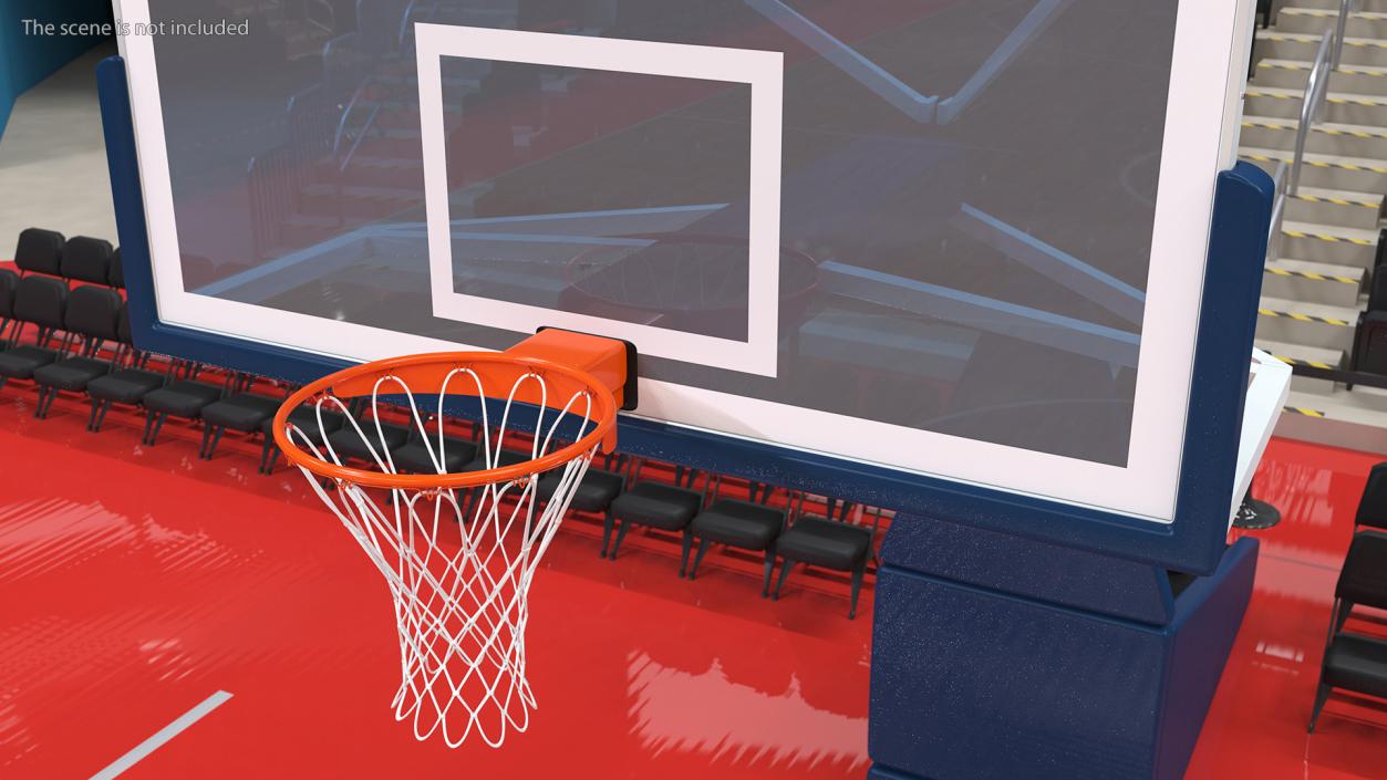 Professional Basketball Hoop Stand 3D model